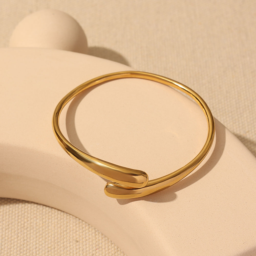 Aurora 18K Gold Plated Bangle