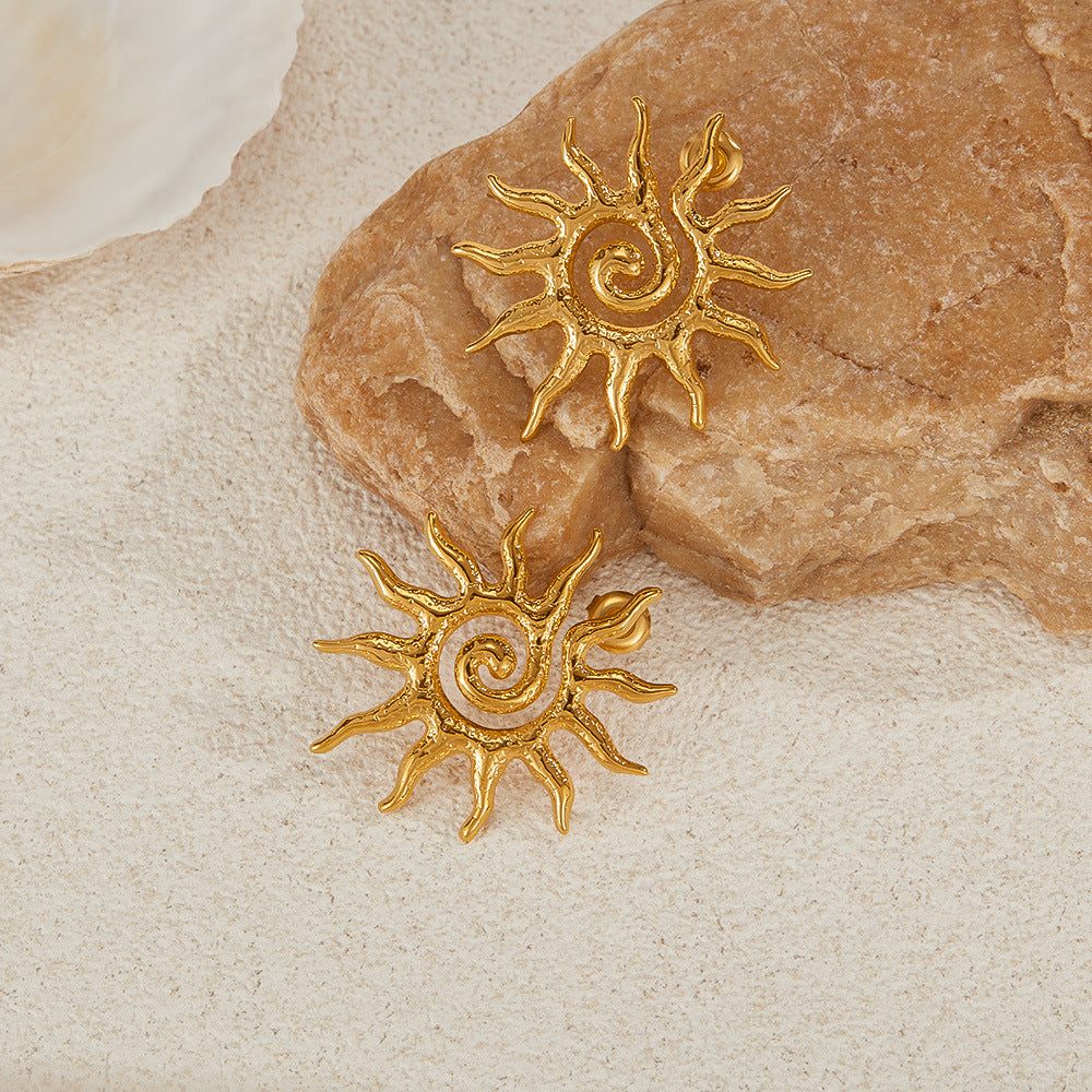 Helia 18K Gold-Plated Earrings – Eternal Shine