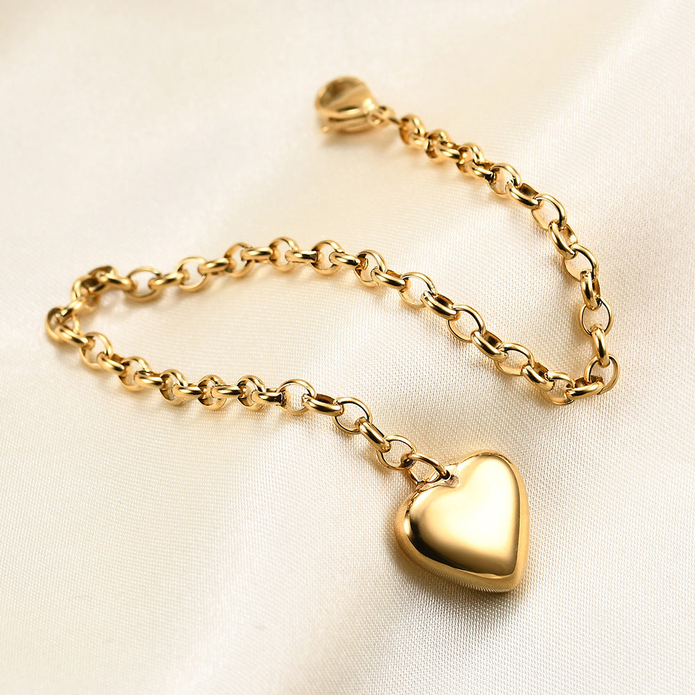 Amora Bracelet – 18K Gold-Plated Heartbeat