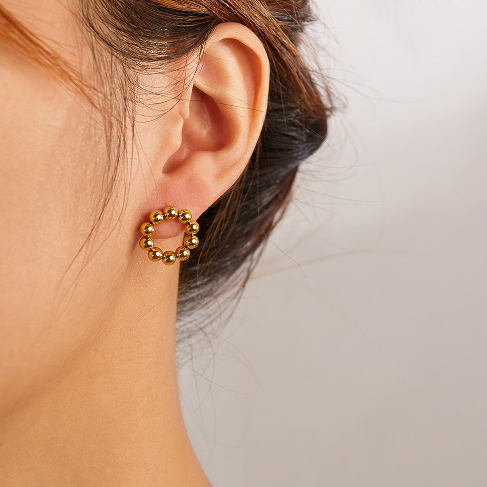 Whisper 18K Gold-Plated Earrings – Delicate Light
