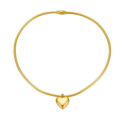 Heart Drops 18K Gold-Plated Necklace – Tender Shine