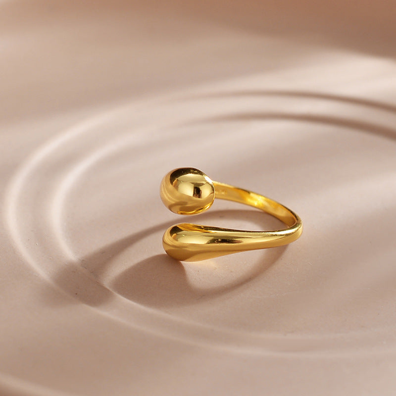 Nova Thread 18K Gold-Plated Ring – Celestial Elegance