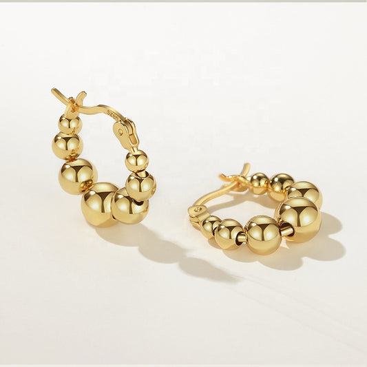 Orbit 18K Gold-Plated Hoop Earrings – Infinite Shine