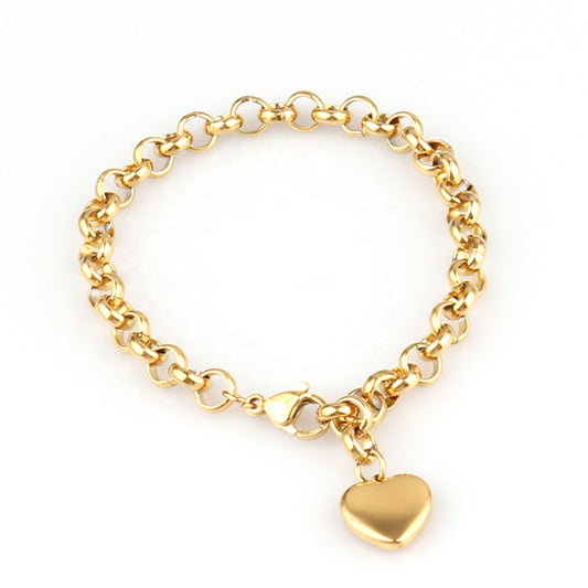Amora Bracelet – 18K Gold-Plated Heartbeat