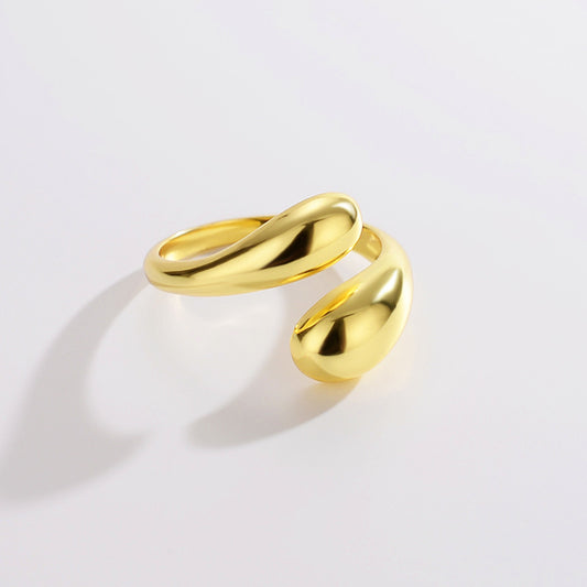 Nova Thread 18K Gold-Plated Ring – Celestial Elegance
