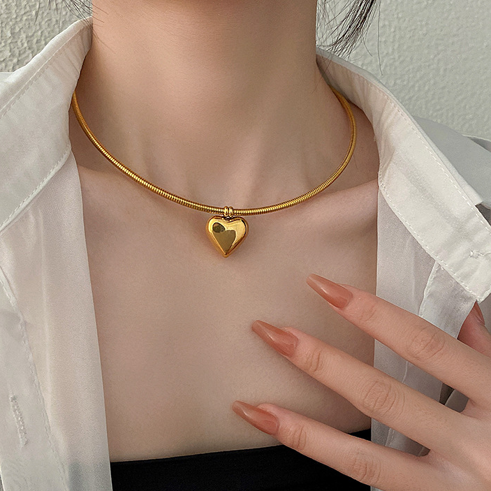 Heart Drops 18K Gold-Plated Necklace – Tender Shine