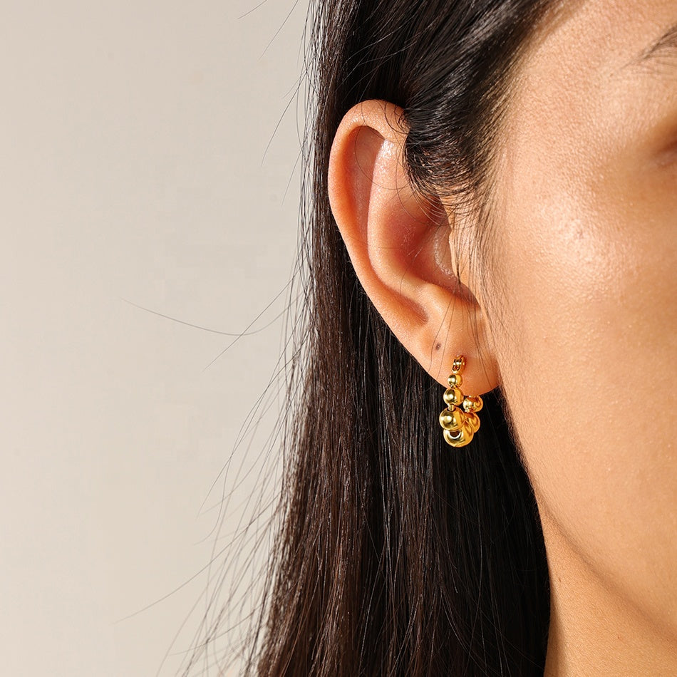 Orbit 18K Gold-Plated Hoop Earrings – Infinite Shine