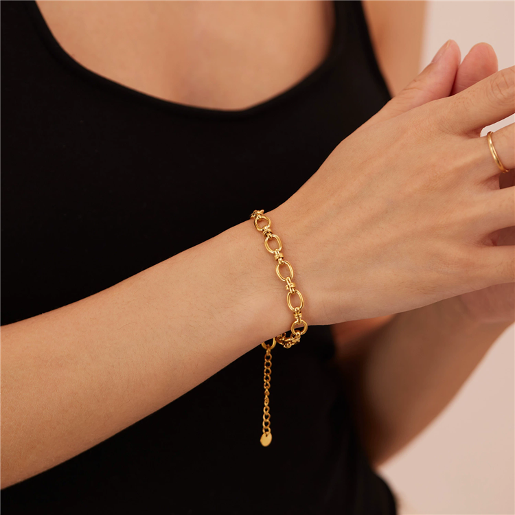 Elixir 18K Gold-Plated Bracelet – Liquid Radiance