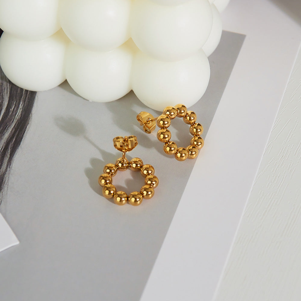 Whisper 18K Gold-Plated Earrings – Delicate Light