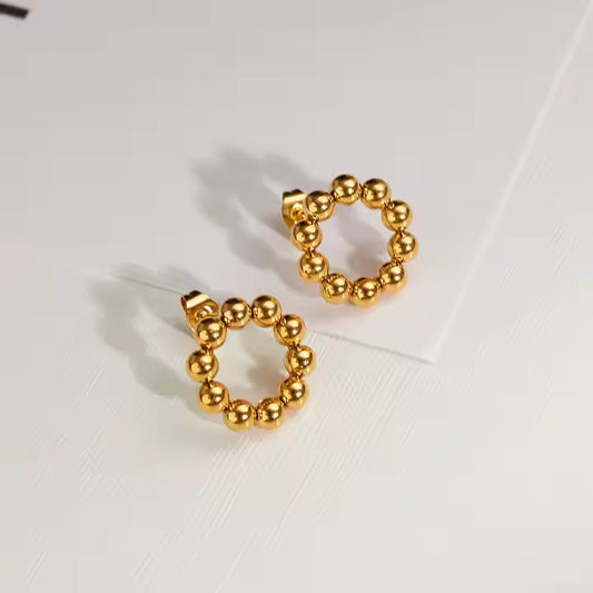 Whisper 18K Gold-Plated Earrings – Delicate Light