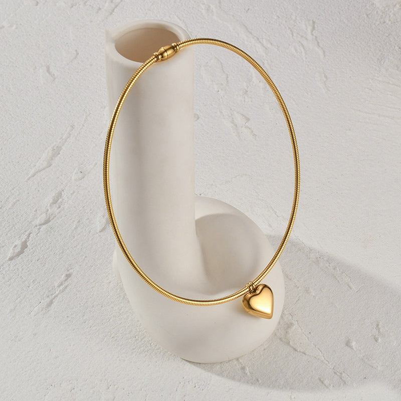 Heart Drops 18K Gold-Plated Necklace – Tender Shine
