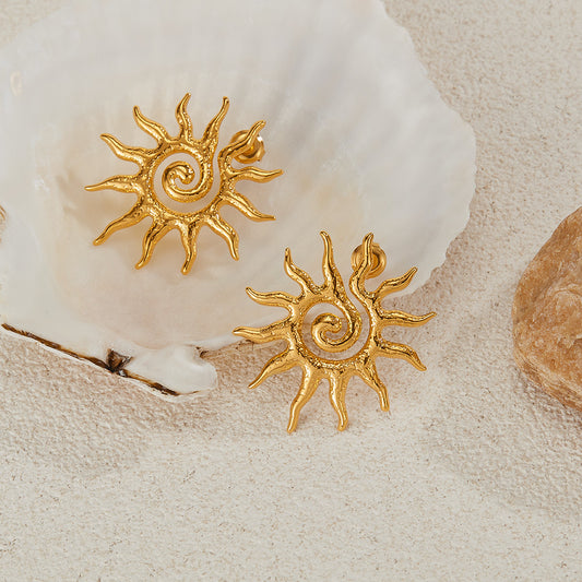 Helia 18K Gold-Plated Earrings – Eternal Shine