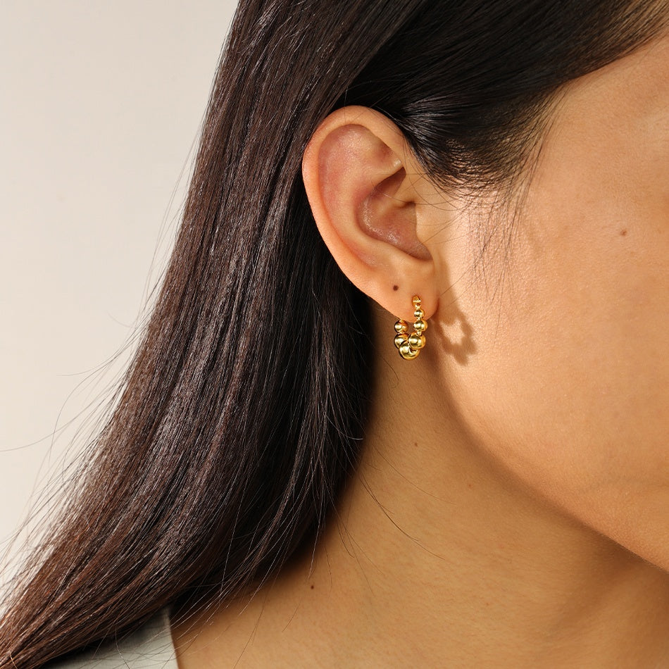 Orbit 18K Gold-Plated Hoop Earrings – Infinite Shine