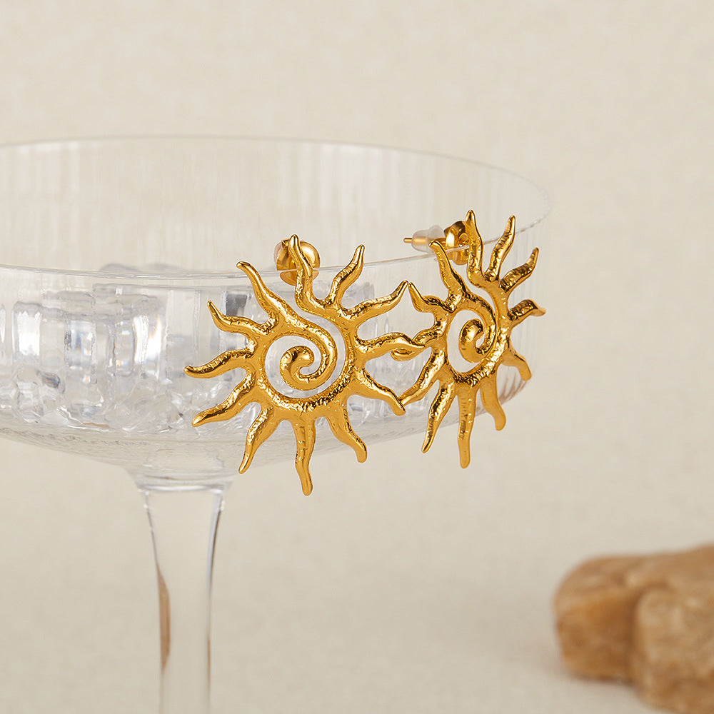 Helia 18K Gold-Plated Earrings – Eternal Shine