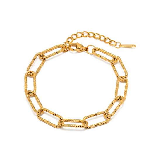 Aurora Link 18K Gold Plated Bracelet