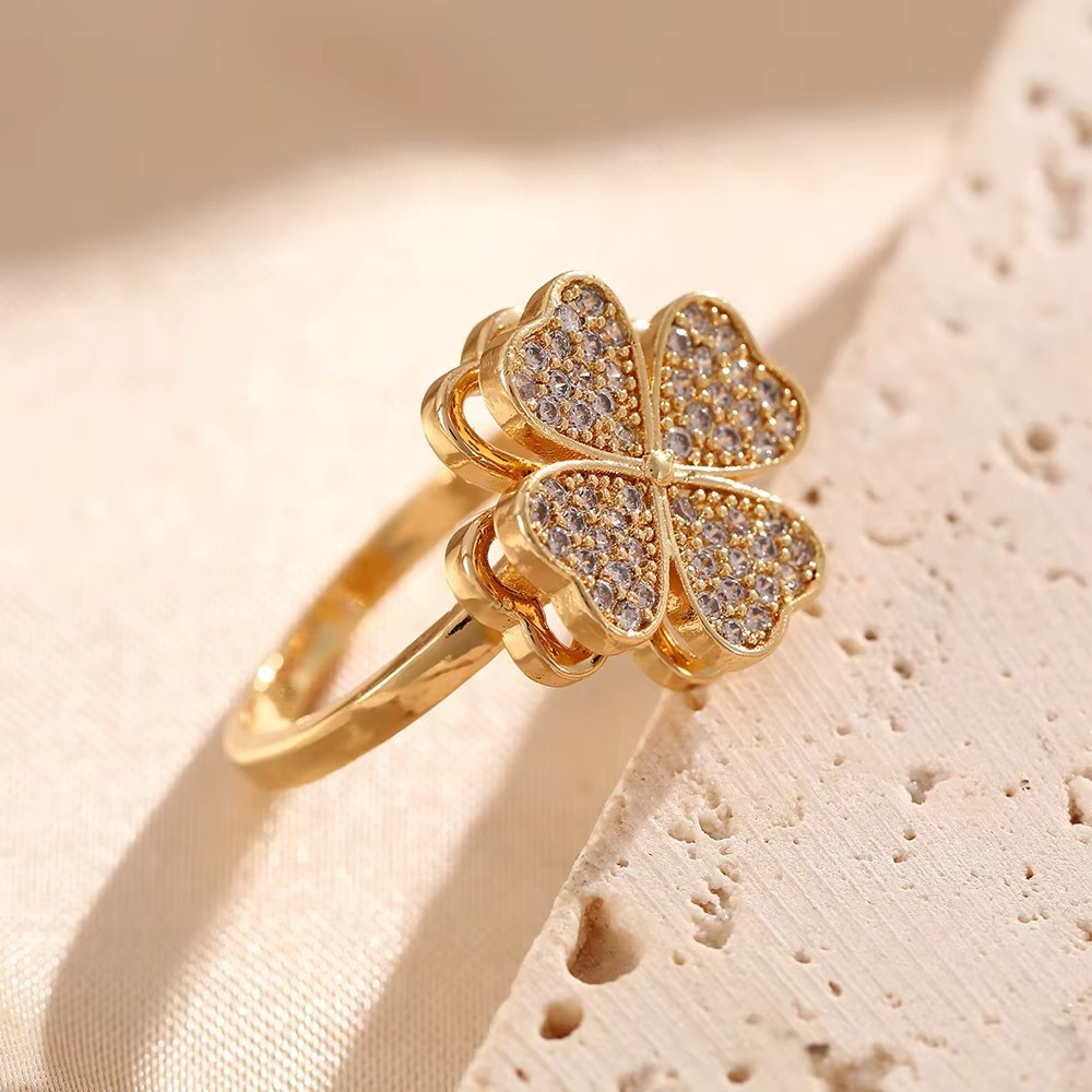 Lucky Charm 18K Gold Plated Ring