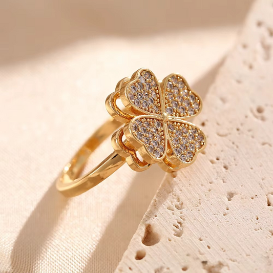 Lucky Charm 18K Gold Plated Ring