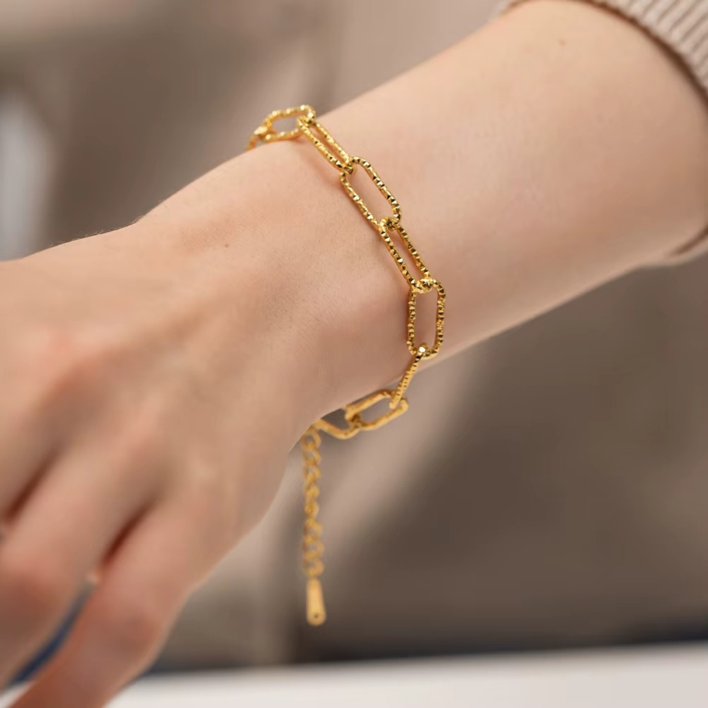 Aurora Link 18K Gold Plated Bracelet