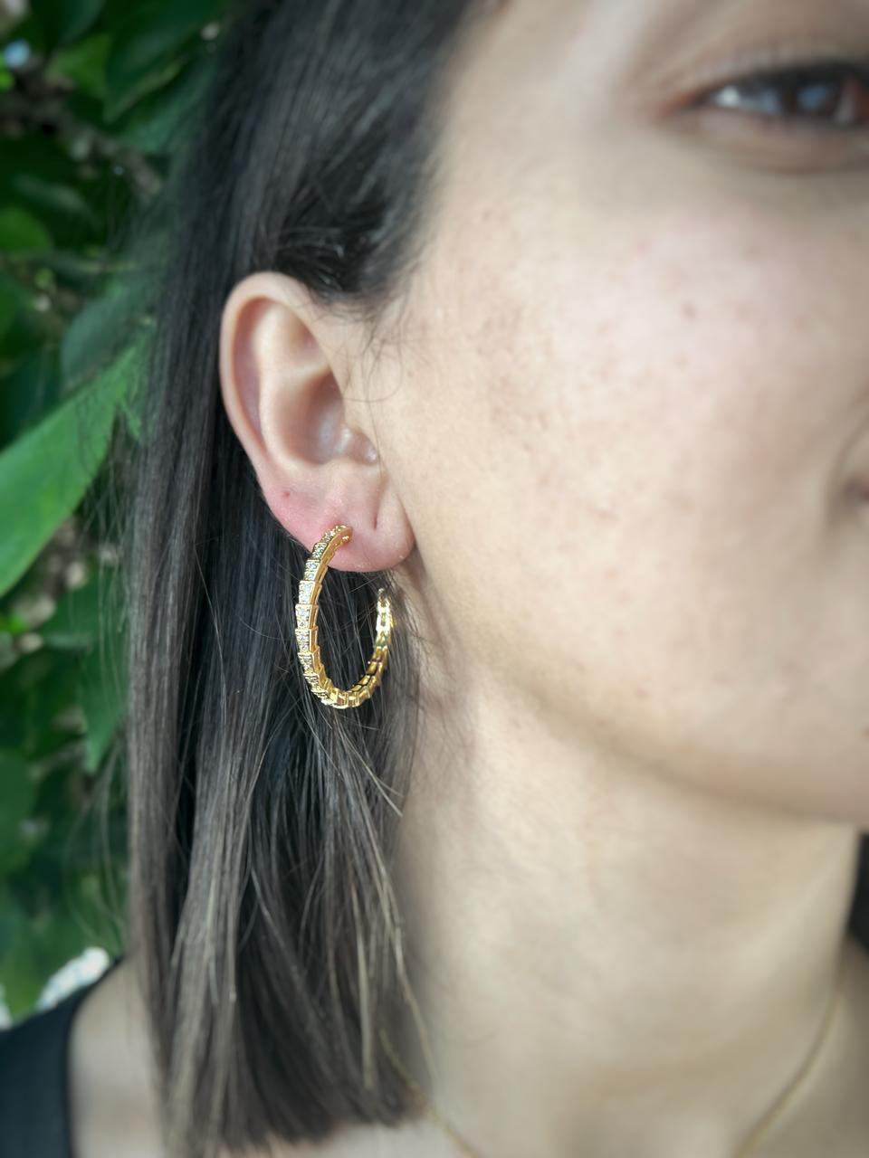 Glamour 18K Gold-Plated Hoop Earrings – Gilded Drama