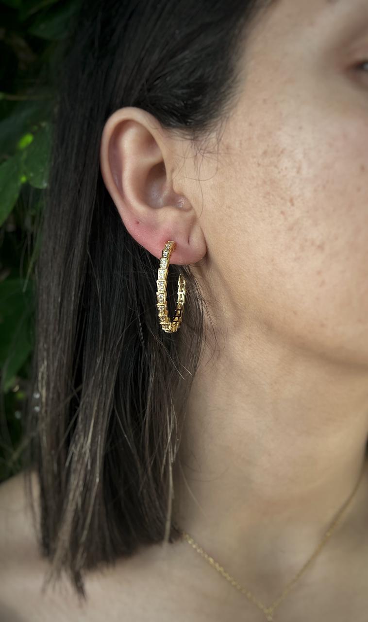 Glamour 18K Gold-Plated Hoop Earrings – Gilded Drama