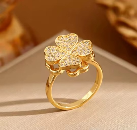 Lucky Charm 18K Gold Plated Ring