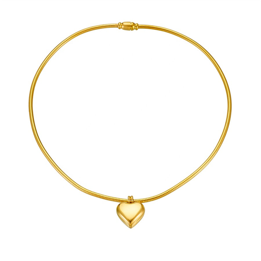Heart Drops 18K Gold-Plated Necklace – Tender Shine