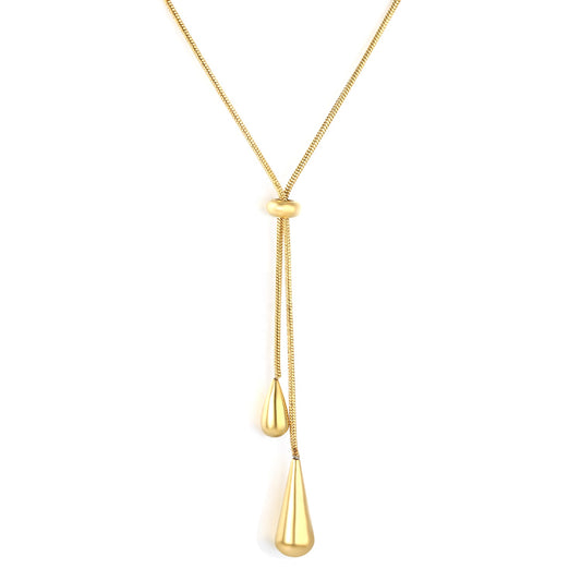 Golden Dewdrop 18K Gold Plated Necklace