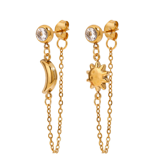 Lumière 18K Gold-Plated Pendant – Radiant Charm