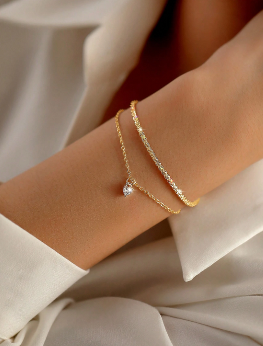 Eternal Sparkle 18K Gold Plated Bracelet